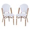 Merrick Lane Celia Indoor/Outdoor Stacking Bistro Chair with Aluminum Frame